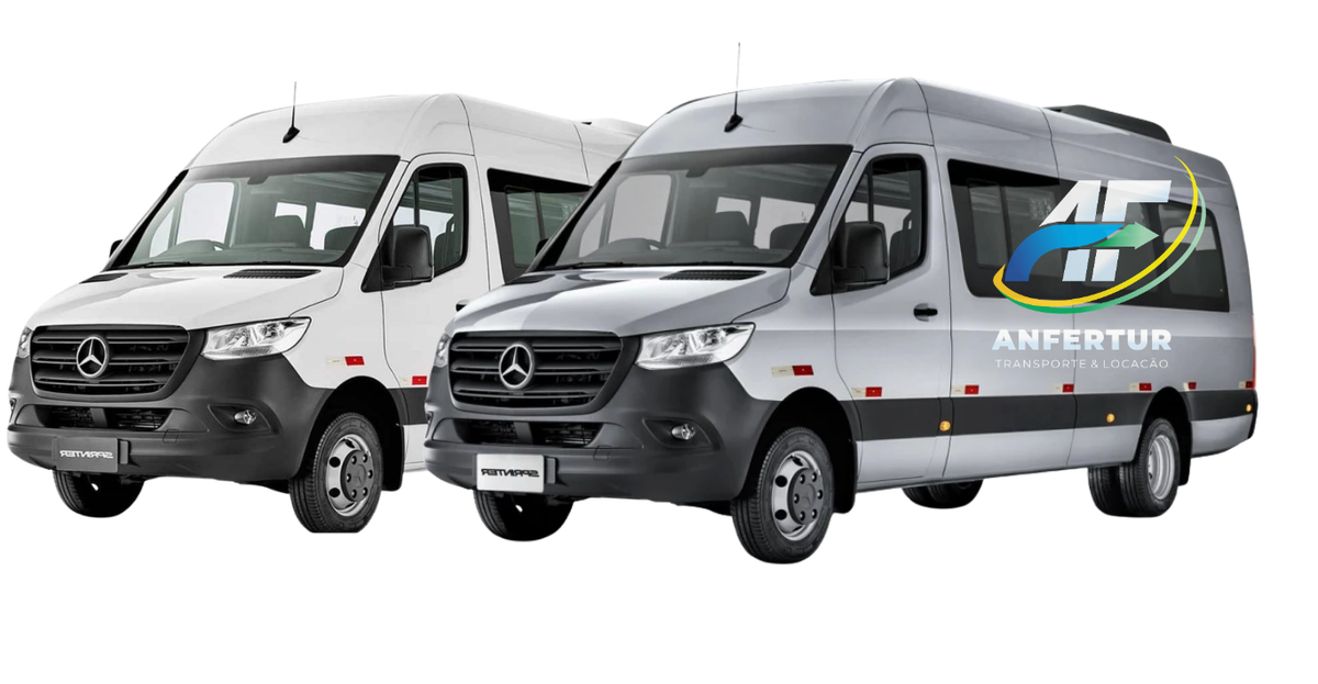 Vans executivas de 15 e 20 lugares para aluguel no Rio de Janeiro - transporte turístico e corporativo